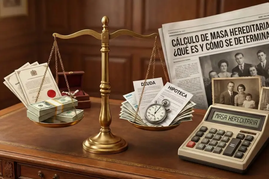 Cómo se calcula la masa hereditaria en Chile