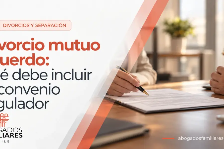 Divorcio mutuo acuerdo: qué debe incluir el convenio regulador